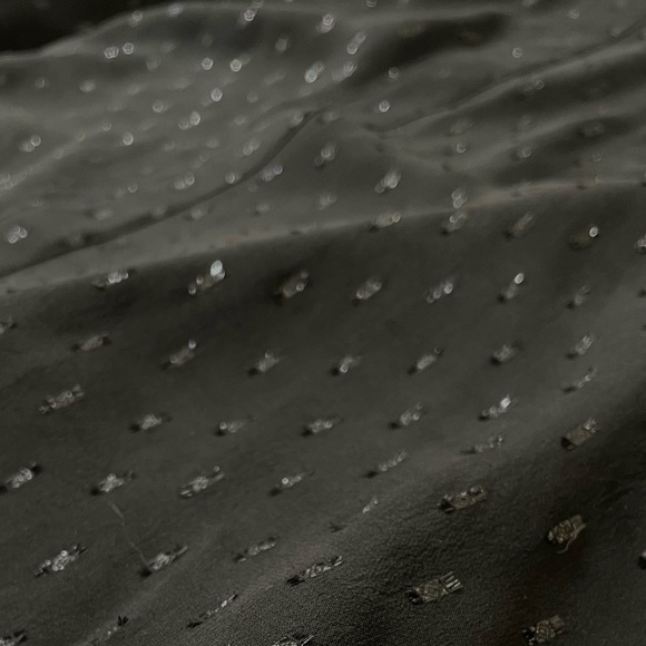 Theory black chiffon dress size 2 with embellishment - Picture 4 of 4